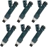 ROADFAR Fuel Injector Parts 842-12305 12 Hole Engine Fuel Injector Kits Fit for 03-10 for TOYOTA 4Runner 07-09 for TOYOTA FJ Cruiser 05-11 for TOYOTA TacomaTundra 23250-0P030,Pack of 6