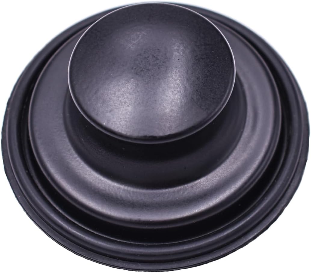 3.5 Inch Kitchen Sink Stopper,Kitchen Garbage Disposal Plug Sink Plug Cover for Bathroom Stainless Steel Fits Standard Kitchen Drain with Garbage Disposal for Flange Drain,Kitchenaid,Waste King(Black)