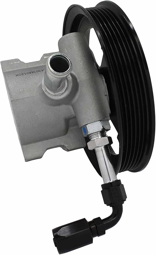 ICT Billet 6an Male Flare to M16-1.5 O-ring Extended Length Pulley Clearance Power Steering Adapter Fitting Made in the USA Bare Aluminum F06ANPSM16XL