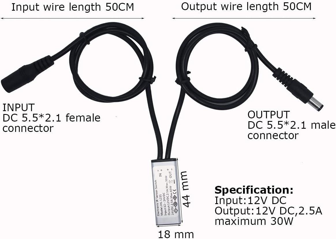 Litever Automatic ON-Off Cabinet Door Sensor LED Lighting Kit Warm White 3000K for Working Inside Cabinets Closets Wardrobes Safe Box