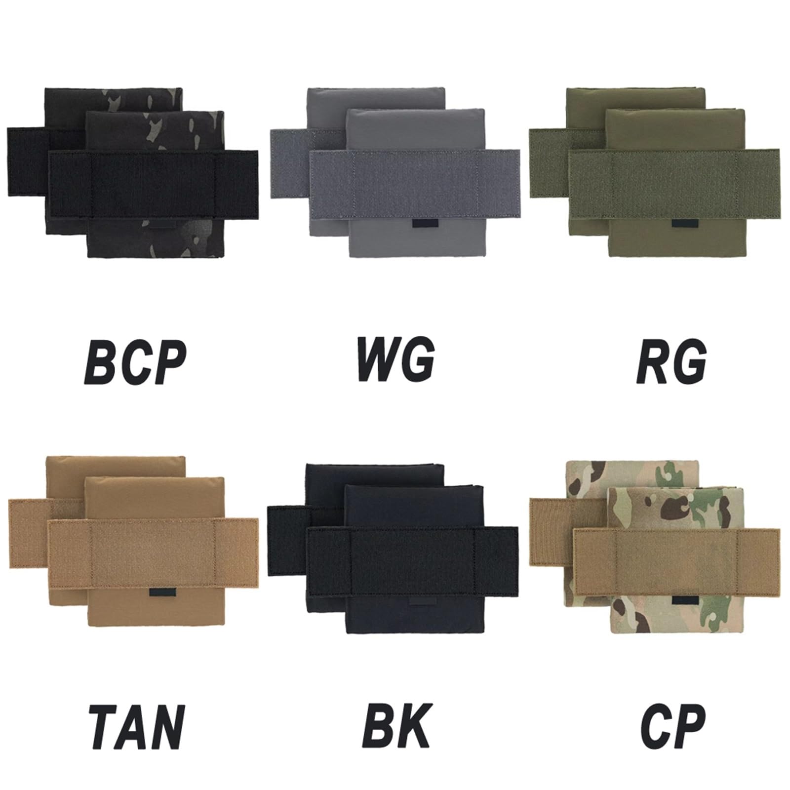 WLXW Pochette Latérale Tactique Compatible avec Ceinture FCPC avec Crochet 6x6, Poches Latérales Accessoires Airsoft, Chasse, CS, Cosplay, Wargame, Paintball