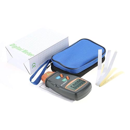 GOTOTOP Handheld Digital Photo Tachometer, Non Digital LCD Photo Tachometer Mini RPM Tester Meter 2.5RPM ~ 99999RPM