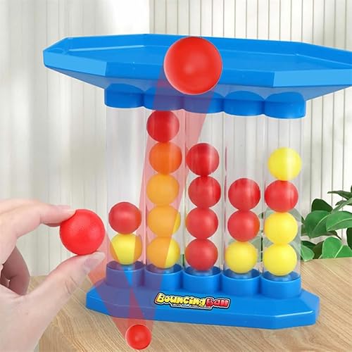Miniatura 5 de Juego de pelota de rebote para fiesta familiar, juego de mesa de saltos conectados, conecta las bolas del mismo color en una fila, recuerdos de