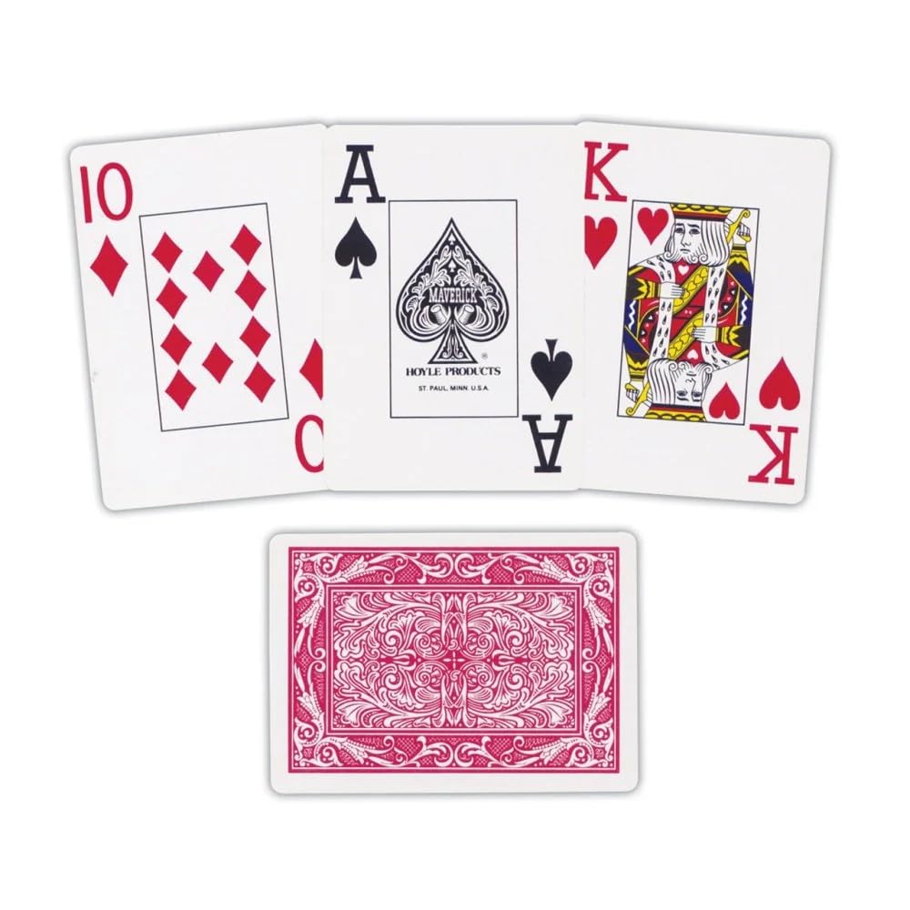 The Low Vision Store Maverick Jumbo Face Playing Cards
