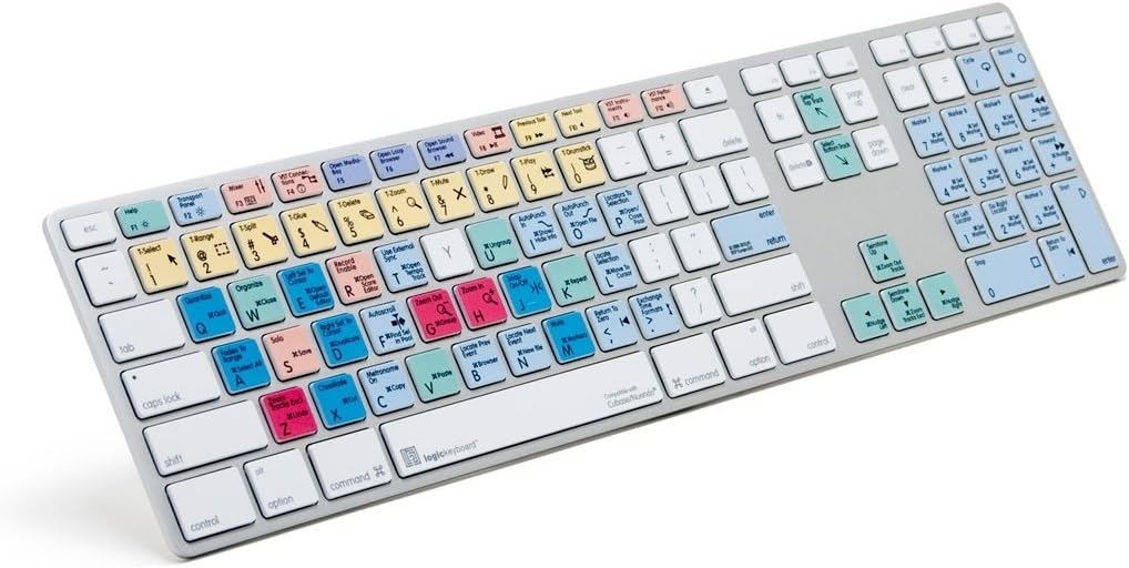 LogicKeyboard designed keyboard for Steinberg Cubase 9 and Nuendo 8 compatible with macOS - Part: LKBU-CBASE-AM89-US