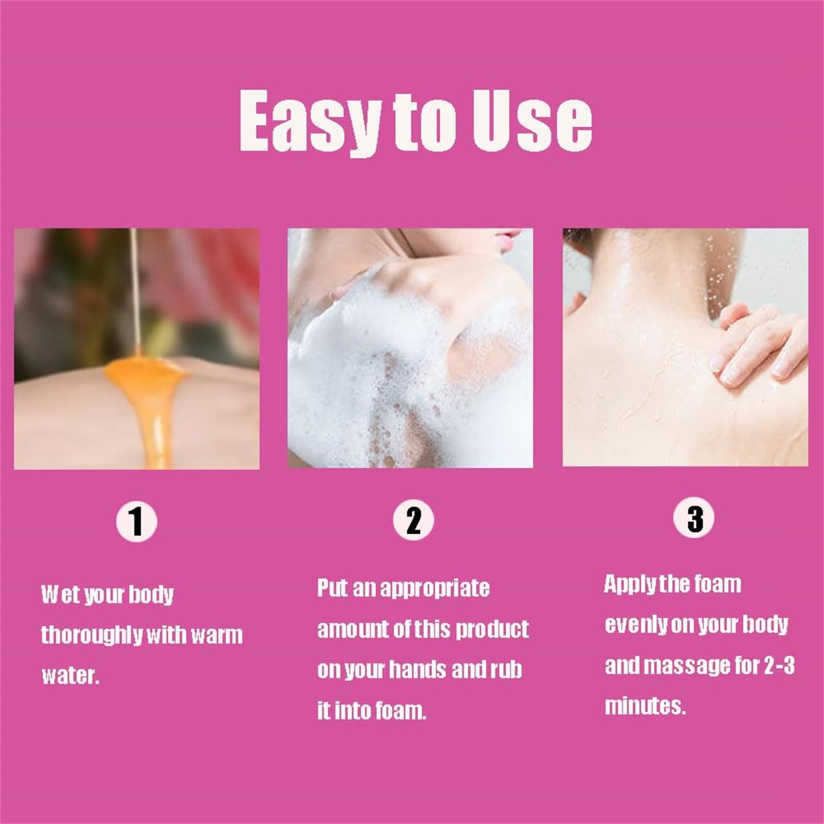 Bagnodoccia alla Rosa, Gel Doccia Detergente Profondo alla Rosa, Latte da Bagno Profumato Nutriente Idratante, Fragranza a Lunga Durata per Tutti i Tipi di Pelle