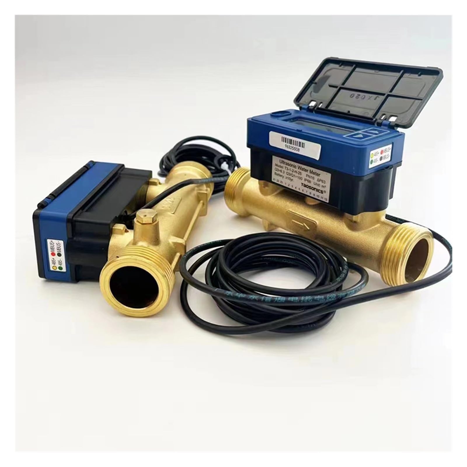 Wasserdurchflussmesser Ultraschall-Flüssigkeitszähler, kleiner Durchmesser, DN15-40 mm, RS485-Sensor, Kupferrohr, intellinter Wasserzähler, Fabrik(DN25)