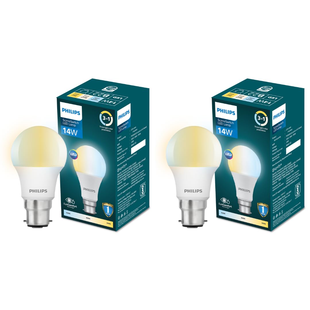 Philips LEDライト 3個セット Buy Philips 14-Watt B22D LED Bulb | 3 Colours in 1 LED Bulb