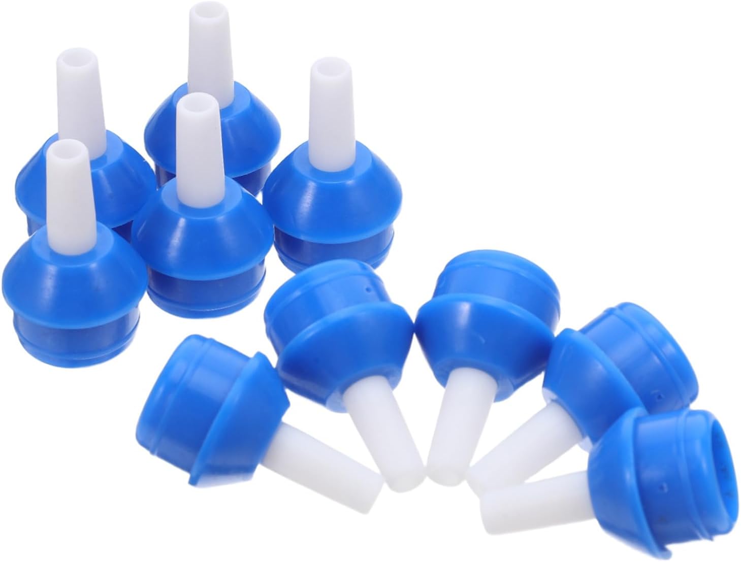 CALLARON 10pcs Blue High Vacuum Aluminum Desoldering Sucker Nozzle Tips Replacement for Large Engineer Solder Suckers, Compact Vacuum Pump Accessories for Electronics Repair