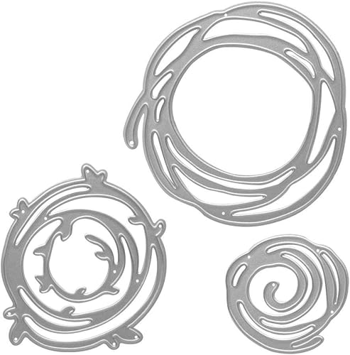 Miniatura 2 de Troqueles de metal para cortar nido de pájaro, marco circular de nido de pájaro troquelado, plantillas en relieve, molde de plantilla para álbumes