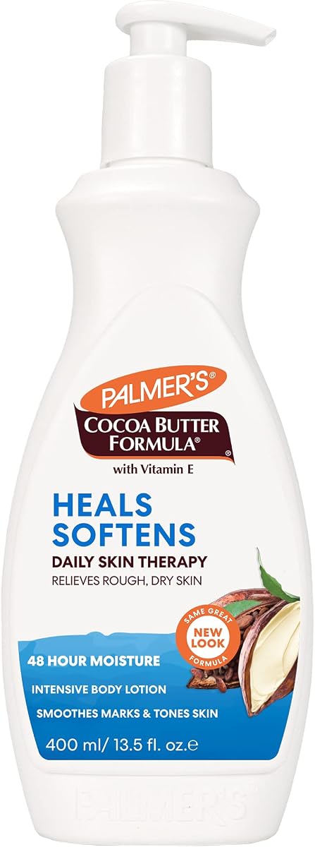 Palmer's Loción corporal diaria para terapia de piel con fórmula de manteca de cacao con vitamina E, 13.5 onzas líquidas (paquete de 12)