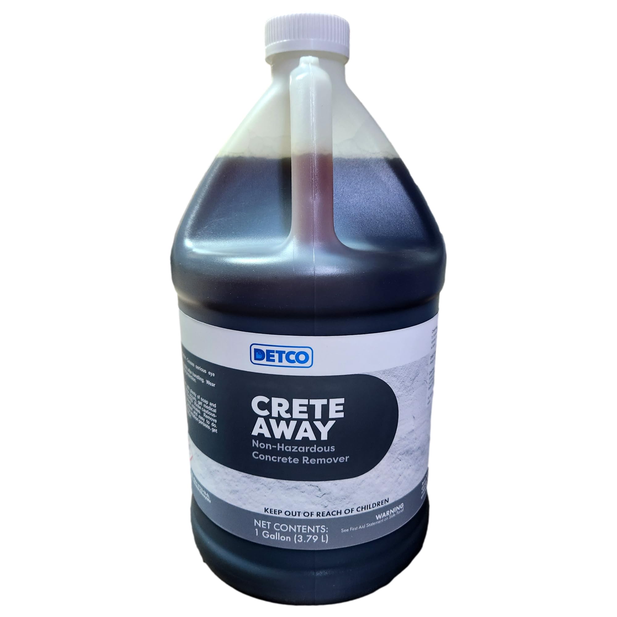 Crete Away Concrete Remover & Dissolver – Non Toxic, Biodegradable, Acid Free Cement Cleaner for Dried Grout, Mortar, Stucco & Splatter Removal on Cars, Tools, Painted Surfaces, 1 Gallon