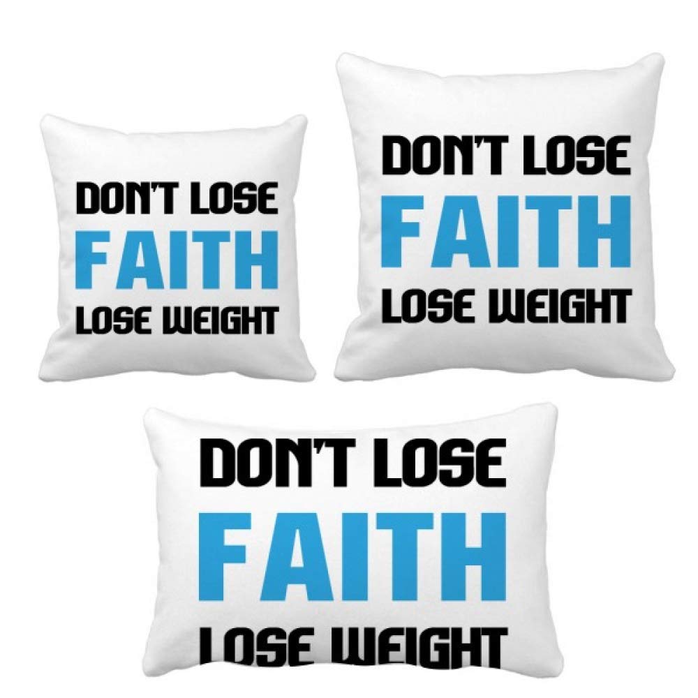 Coussin avec inscription Lose Weight Slogan pour décoration de bureau moderne