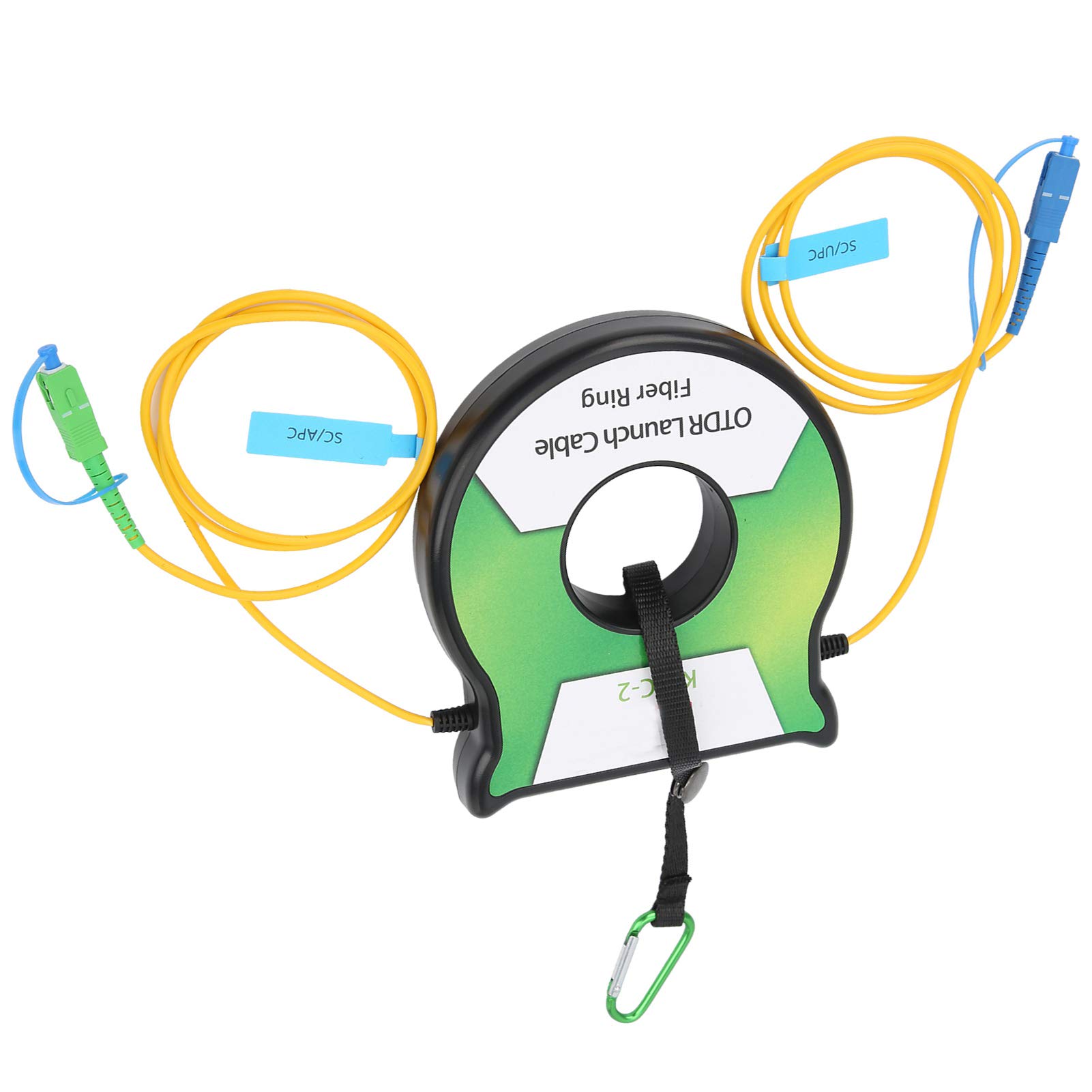 Cable de Lanzamiento de Fibra óptica OTDR, Conector de Prueba OTDR Monomodo 9 125um 1 Km OS2 SC, Diseño de Bobina, sin Empalme de Midspan, Pruebas Precisas de Línea de Fibra para Técnicos