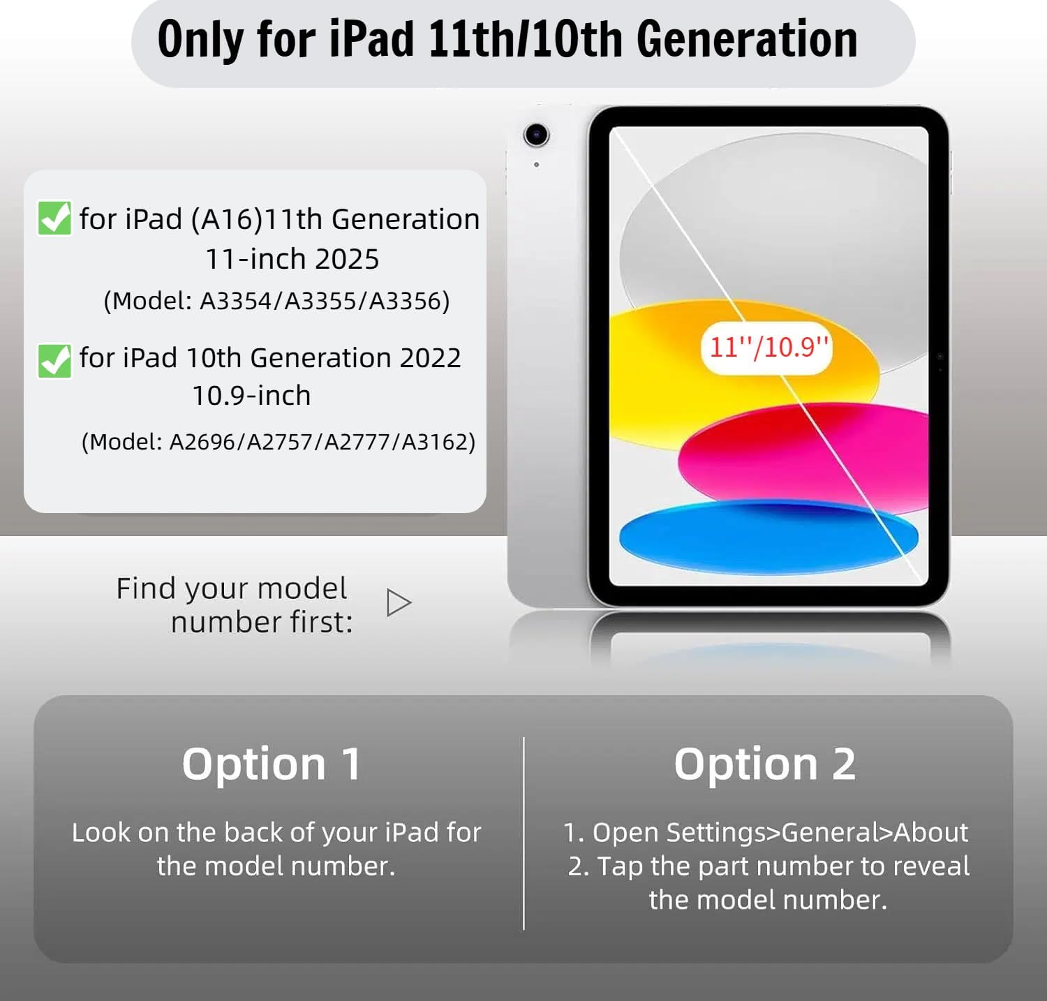 for iPad A16 Case 11th Generation 11 Inch 2025, for iPad 10th Generation Case 10.9 Inch 2022 with Pencil Holder, Folio Stand Cover, Clear Back, Magnetic Attachment, Multi Angles, Cream White