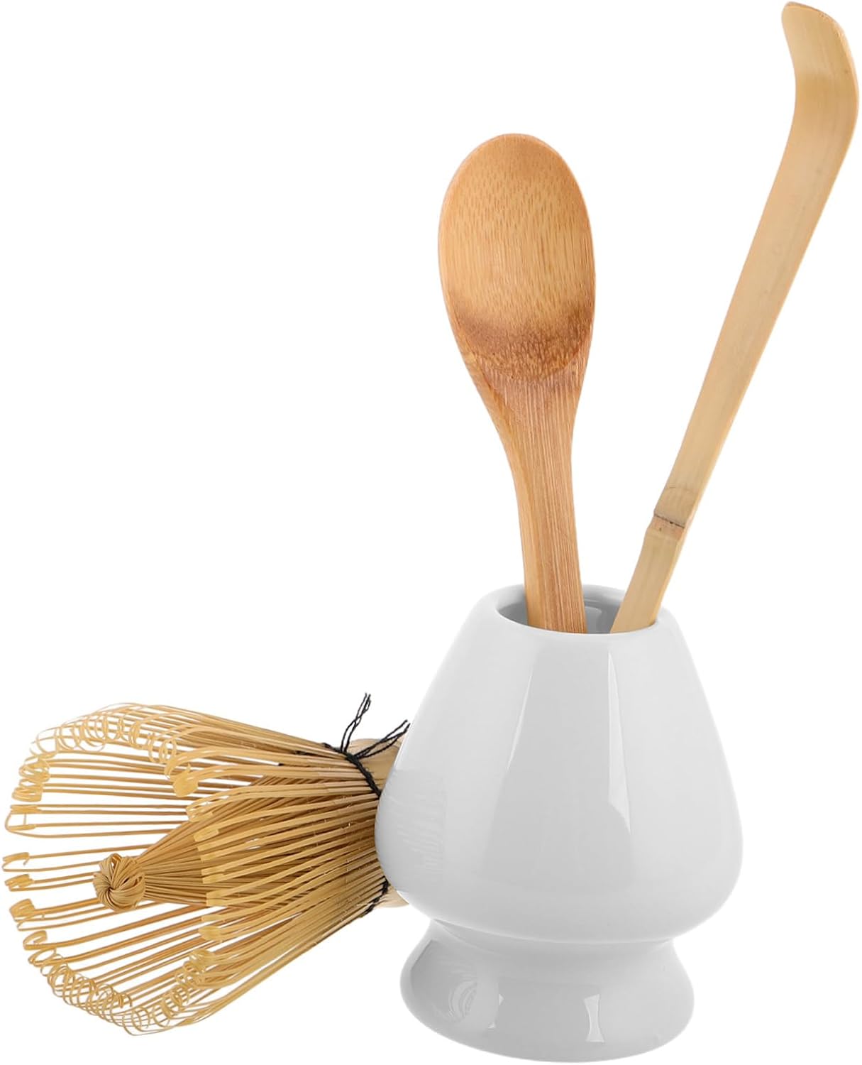 PRETYZOOM Matcha Making Tools Kit Bamboo Whisk Scoop Holder Spoon Traditional Matcha Tea Accessories