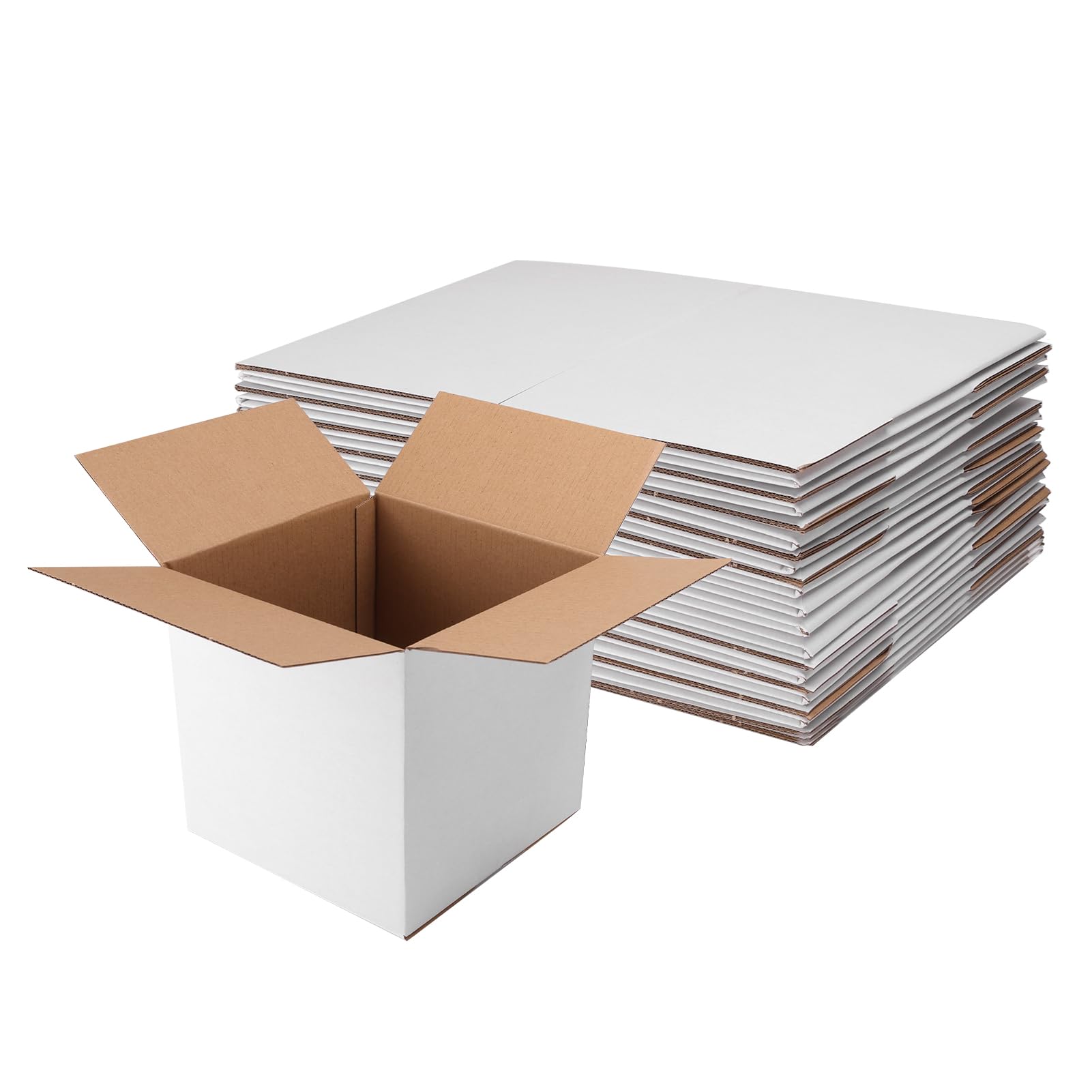 Amazon.com: Hoikwo 7x7x7 Shipping Boxes Set of 25, White