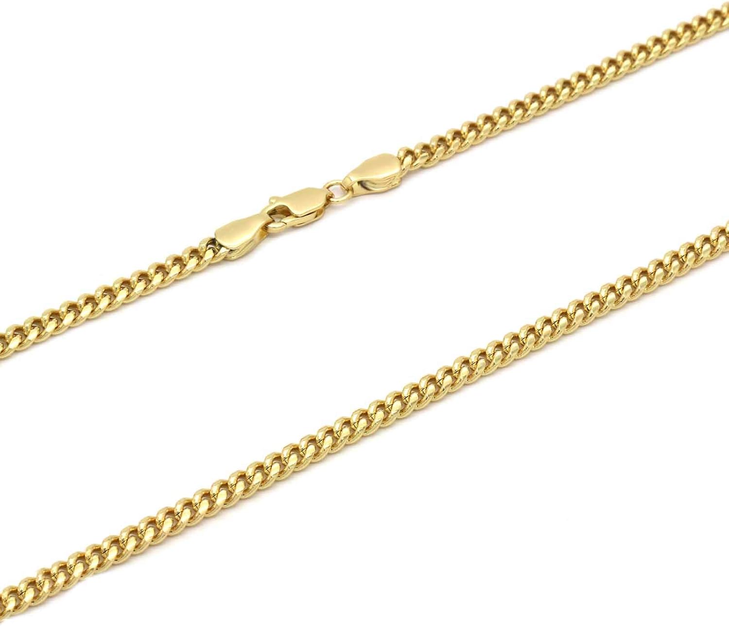 Miniatura 7 de L & L Nation Colgante chapado en oro de 14 quilates con diseño de Buda sonriente de la suerte, verde, rojo, blanco, negro, azul sobre cadena cubana