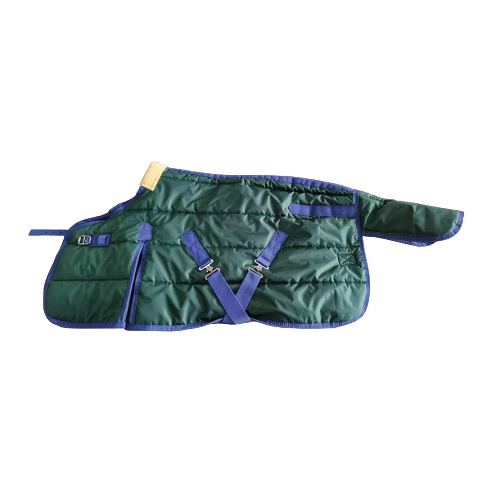 Manta para Caballo de Invierno Resistente Al Agua Y Al Viento Relleno Térmico Y Forro de Poliéster Especialmente Diseñada para Caballos Pequeños Uso E