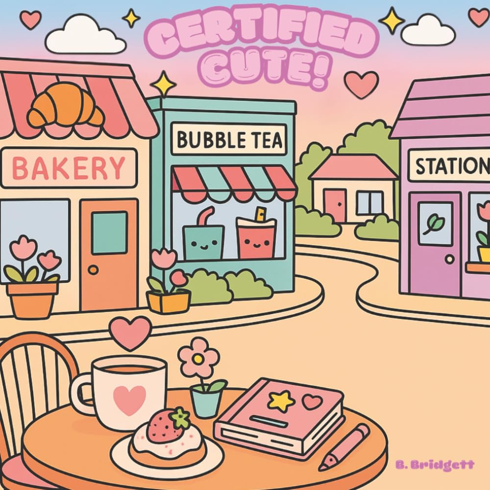 Certified Cute: Adventures Through Coloring: A Kawaii Journey of Sweet Smiles, Cozy Vibes, and Playful Pages for all ages to enjoy!