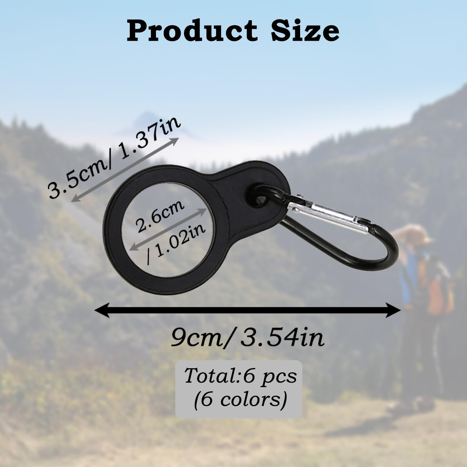 ZEACCT 6-Pack Silicone Bottle Straps, Vibrant Multi-Colour Carrying Clips - Image 2
