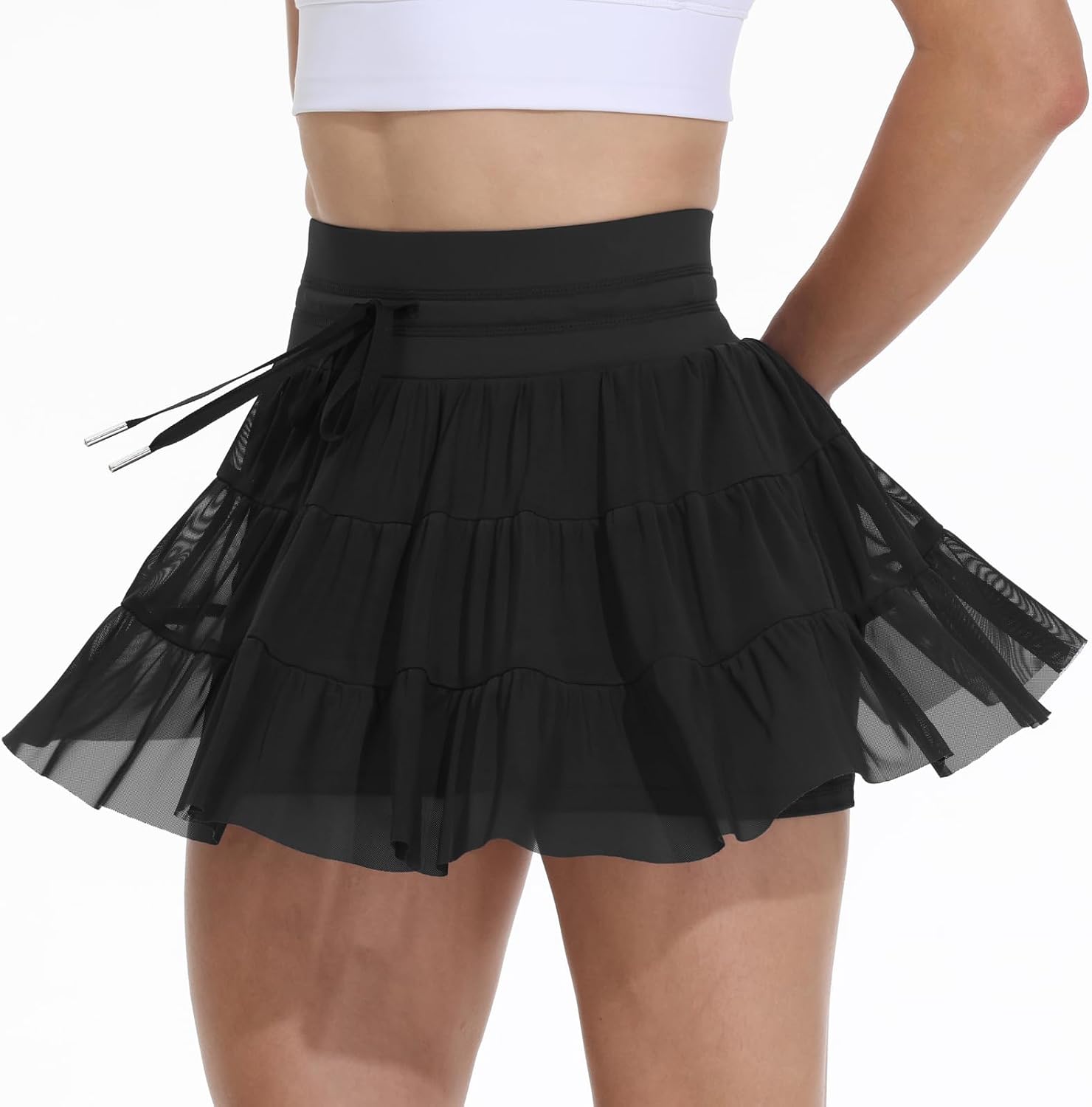 Blaosn Womens Tennis Golf Skirt Workout Athletic Mini Flowy Cute Skort Skirts High Waist with Pockets Shorts Casual Summer