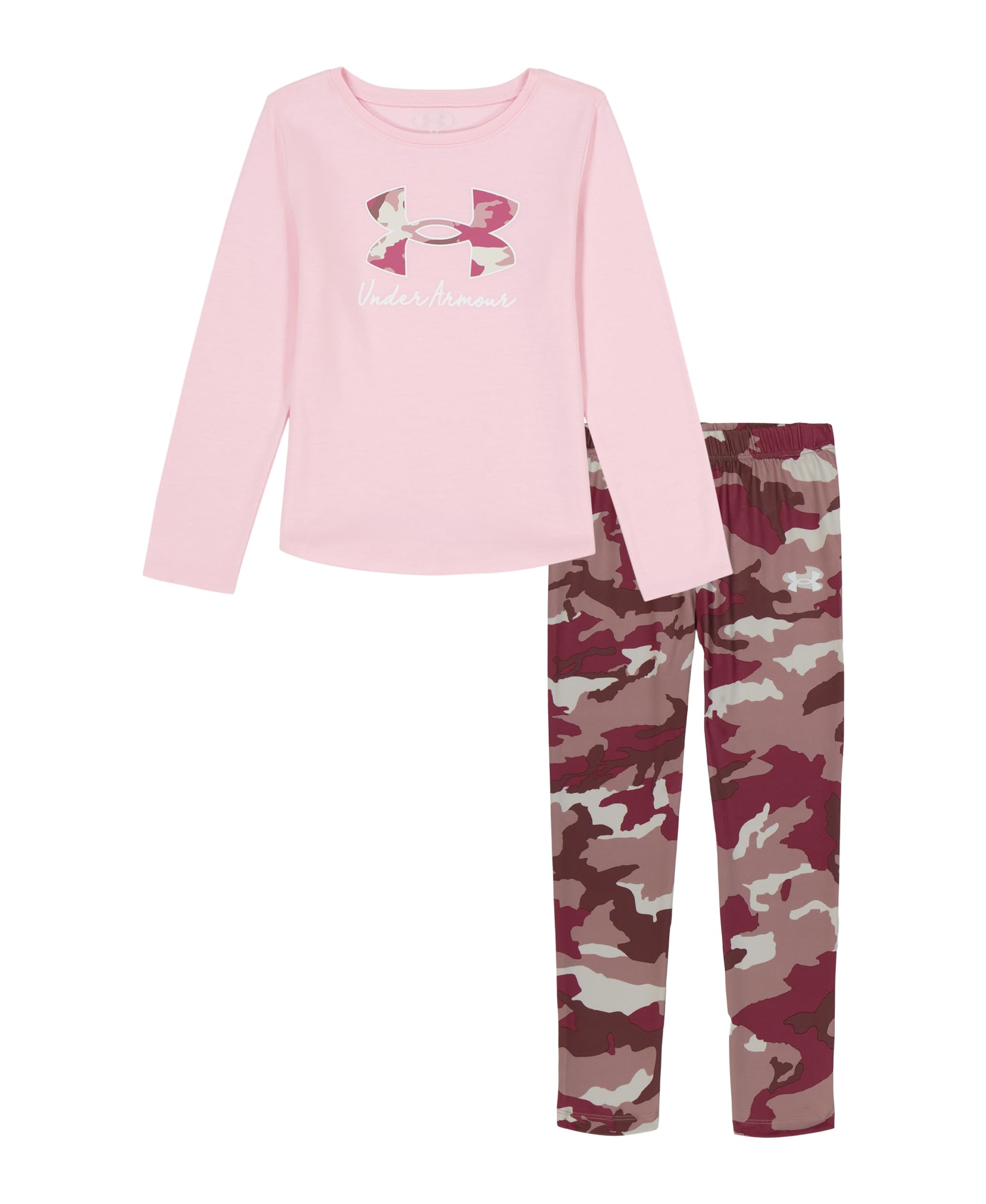 Under Armour Girl's 2-Piece Long Sleeve Tee and Leggings,Outdoor Collection