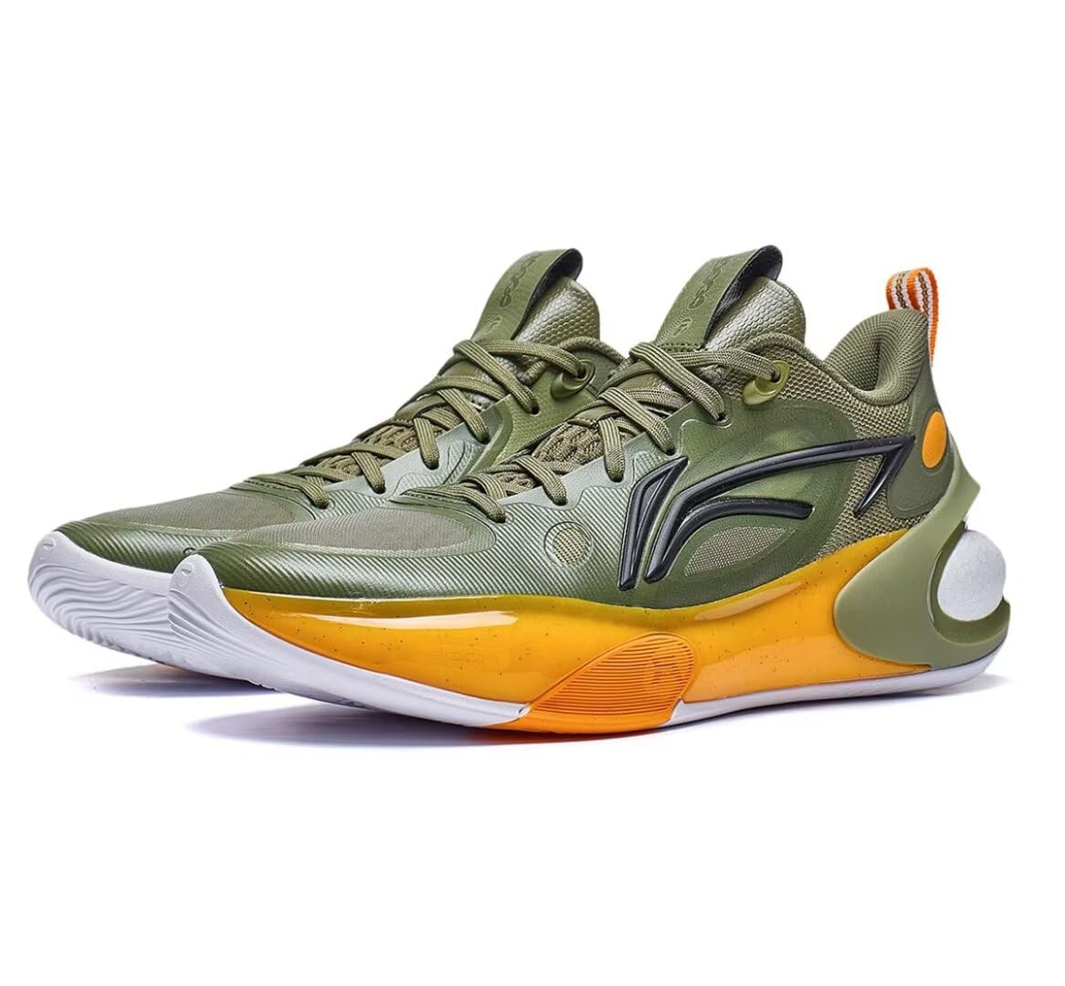 Li-Ning Hombres Profesionales Zapatos de Baloncesto Antideslizantes con absorción de Impactos Calzado de Basquetbol para Hombre YUSHUAI Series