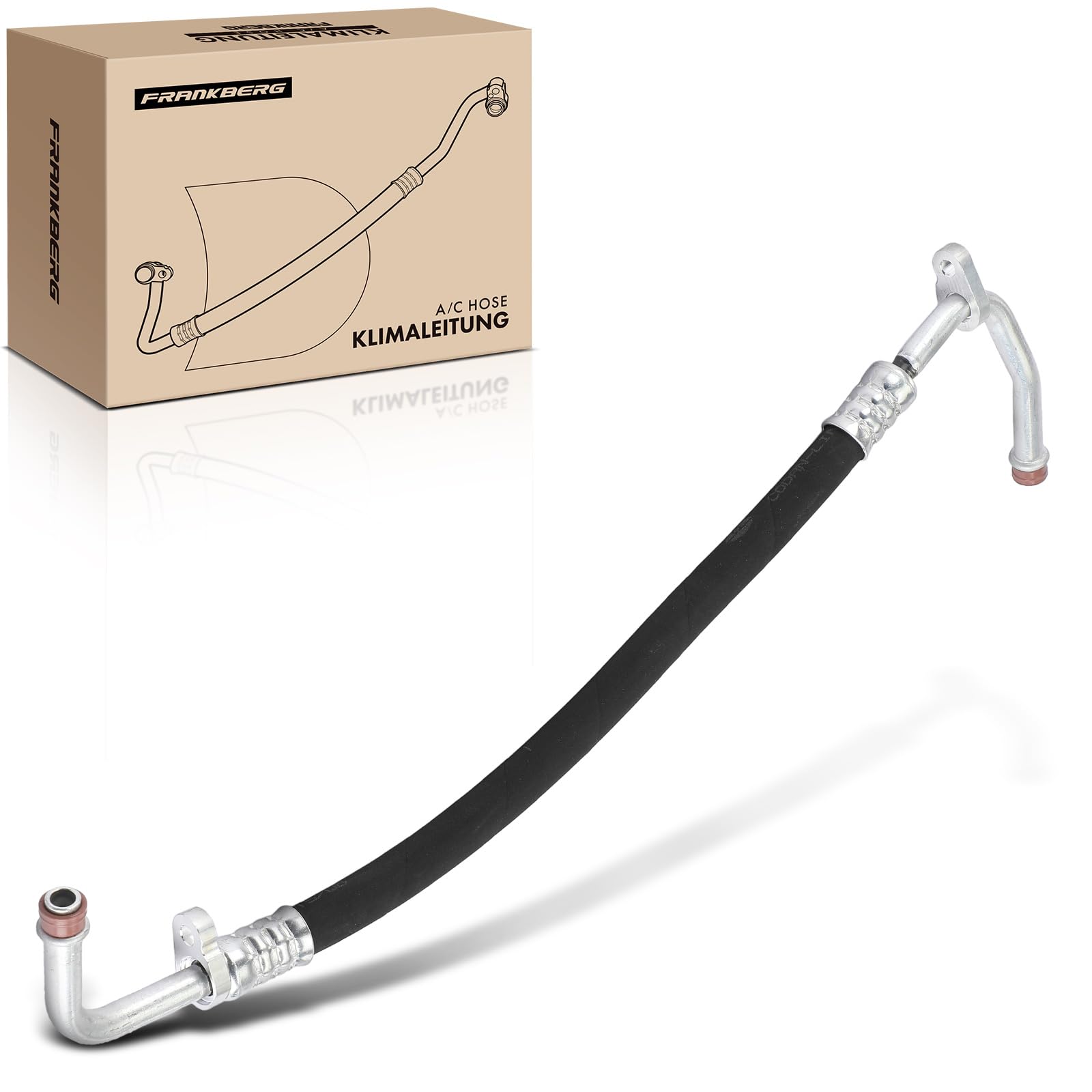 Frankberg Tubería de alta/baja presión aire acondicionado | Compatible con: Scénic II JM0/1, M.e.g.a.n.e II Coupé-Cabriolet EM0/1, Grand Scénic II JM0/1, M.e.g.a.n.e II Saloon LM0/1