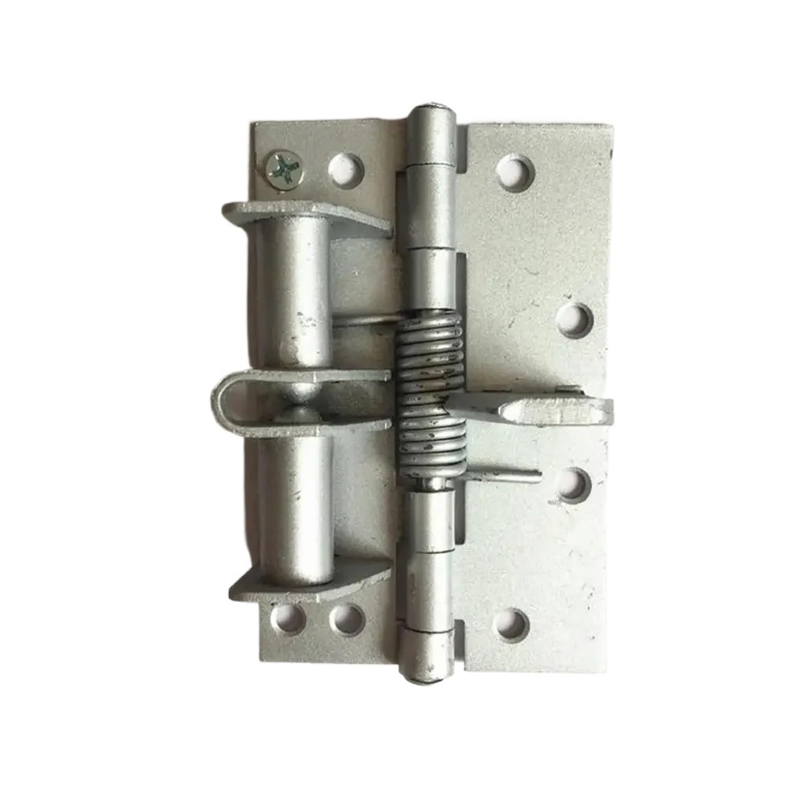 Huwoyg Silver 2 Pcs Spring Positioning Hinge Door Closer Closing Kitchen Cabinet Cupboard Automatic For Gate(Silver)