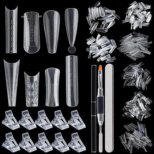 Dual Nail Form Kit, 480pcs Dual Forms for Polygel...