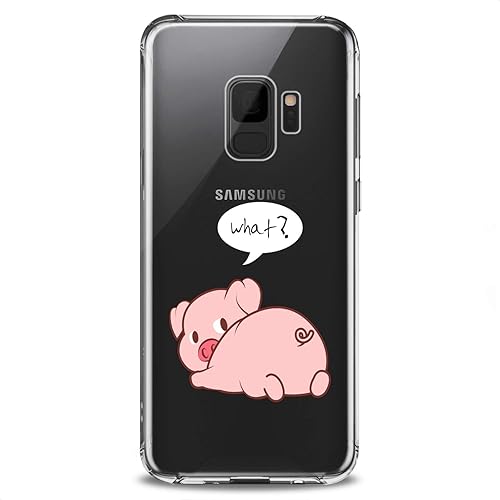 Miniatura 9 de Funda compatible con Samsung S25 S24 S23 FE S22 Plus S21 Ultra S20+ S10e Note 20 S9 Patrón de cerdo Kawaii Animales Slim Fit Girls Cute Quote Funny