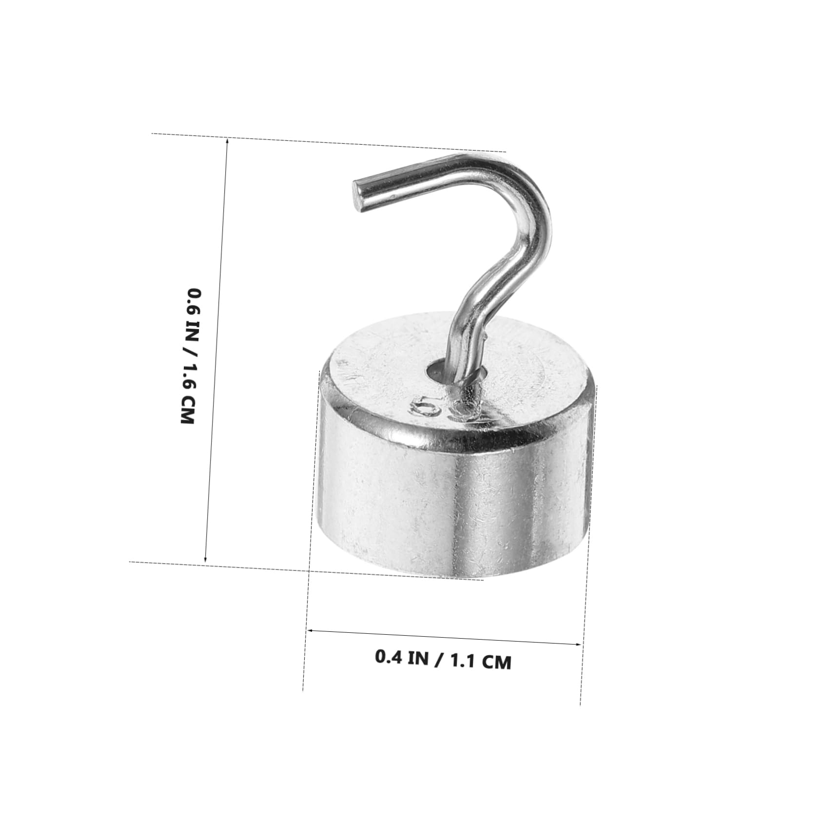 KICHOUSE Educational Lab Equipment 50pcs 5g Chromium-Plated Hook Weights Set Physics Mechanics Experiment