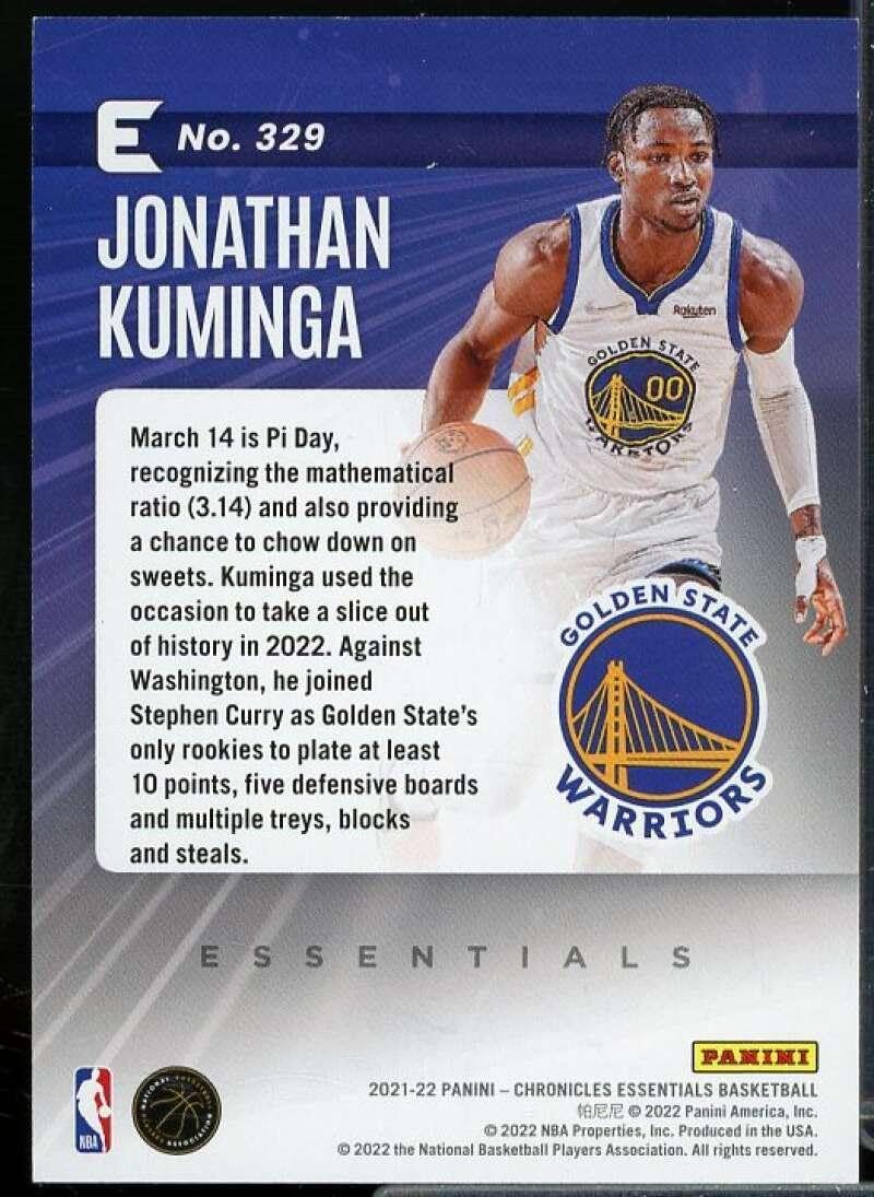 Jonathan Kuminga Rookie Card 2021-22 Panini Chronicles #329 - Basketball Slabbed Rookie Cards