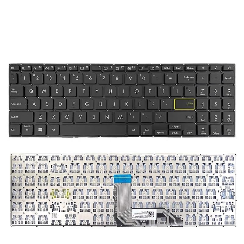 Clavier rétroéclairé russe US pour ASUS X513 M513 noir