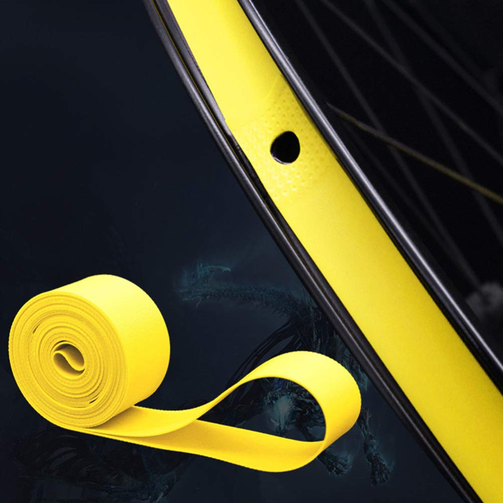 BESPORTBLE 10pcs Bike Rim Liner Strips PVC Puncture Protector for and Flexible Rim Tape to Extend and Reduce Flats Lightweight and Easy to Use