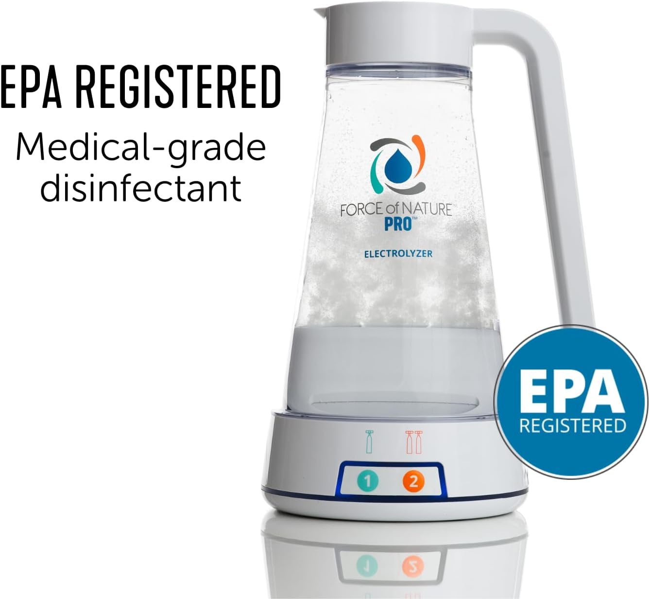 Force of Nature Pro Cleaning System + Capsule Refills | 35 total caps | All-Purpose Cleaner, Disinfectant & Deodorizer | Kills 99.9% of Germs image 2