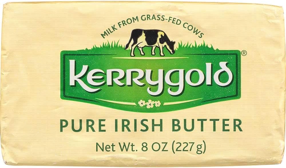 Kerrygold Salted Pure Irish Butter, 8 Ounce Bar -- 20 per case.