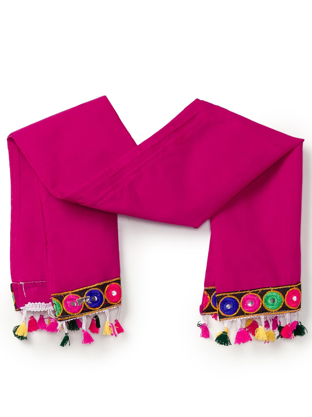 New Year Sale Banjara India Cotton Kutchwork Embroidered Girls Chaniya Choli With Dupatta (Cc-Drop) - Blue