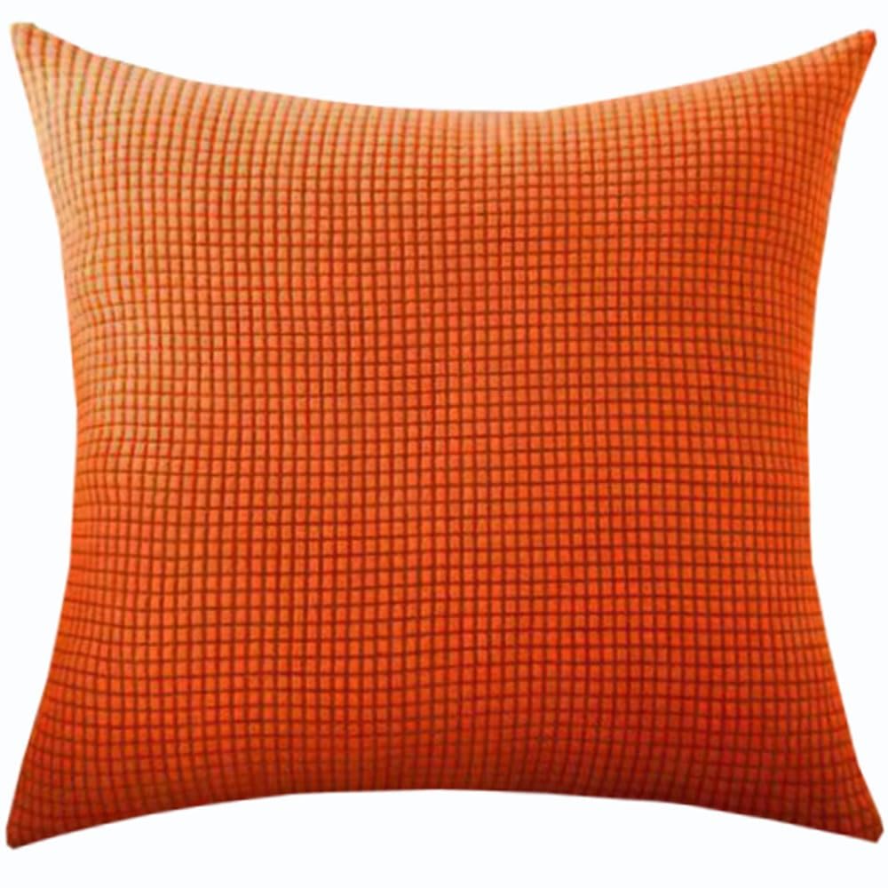 Swj-Swjssb Orange Super King Size Pillow Cases,Square Extra Large Cushion Covers 90X90,70X70,80X80 Cm Soft Stretch Pillow Cover With Invisible Zipper Decorative Pillowcases For Sofa Couch(,60X60 Cm (1Pc))