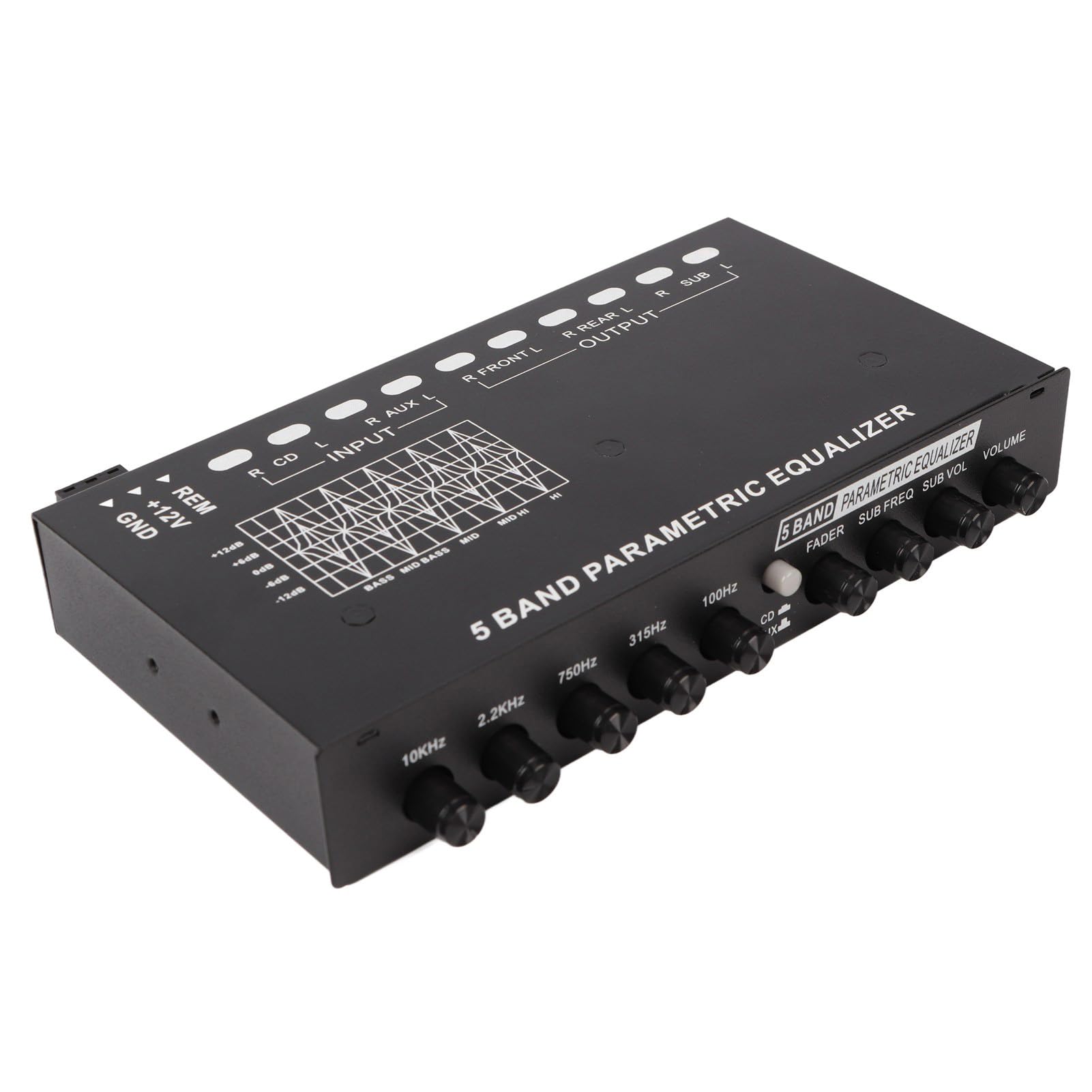 5 Band EQ Car Amplifier Iron Superior Sound Quality Car Stereo Equalizer for Vehicle