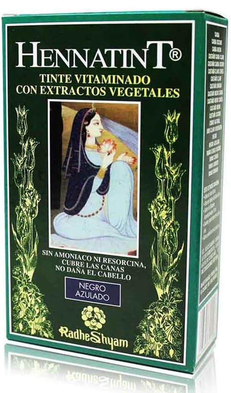 Hennatint Negro Azulado Tinte para Cabello 60ml