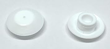 1/4" Flush Type Head Plugs Designed for use in Sheet Metal up to 0.2-.07" or 0.05-1.1mm Hole Diameter for snap in .7.-.76" 1/4", White, 1