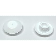 50 1/4" White Plastic Flush Type Hole Plugs 1/2" Head Designed for use in Sheet Metal up to 0.2-.07" or 0.05-1.1mm Hole Diameter for snap in .7-.76" 1/4", White, 50 TOP SECRET PDR