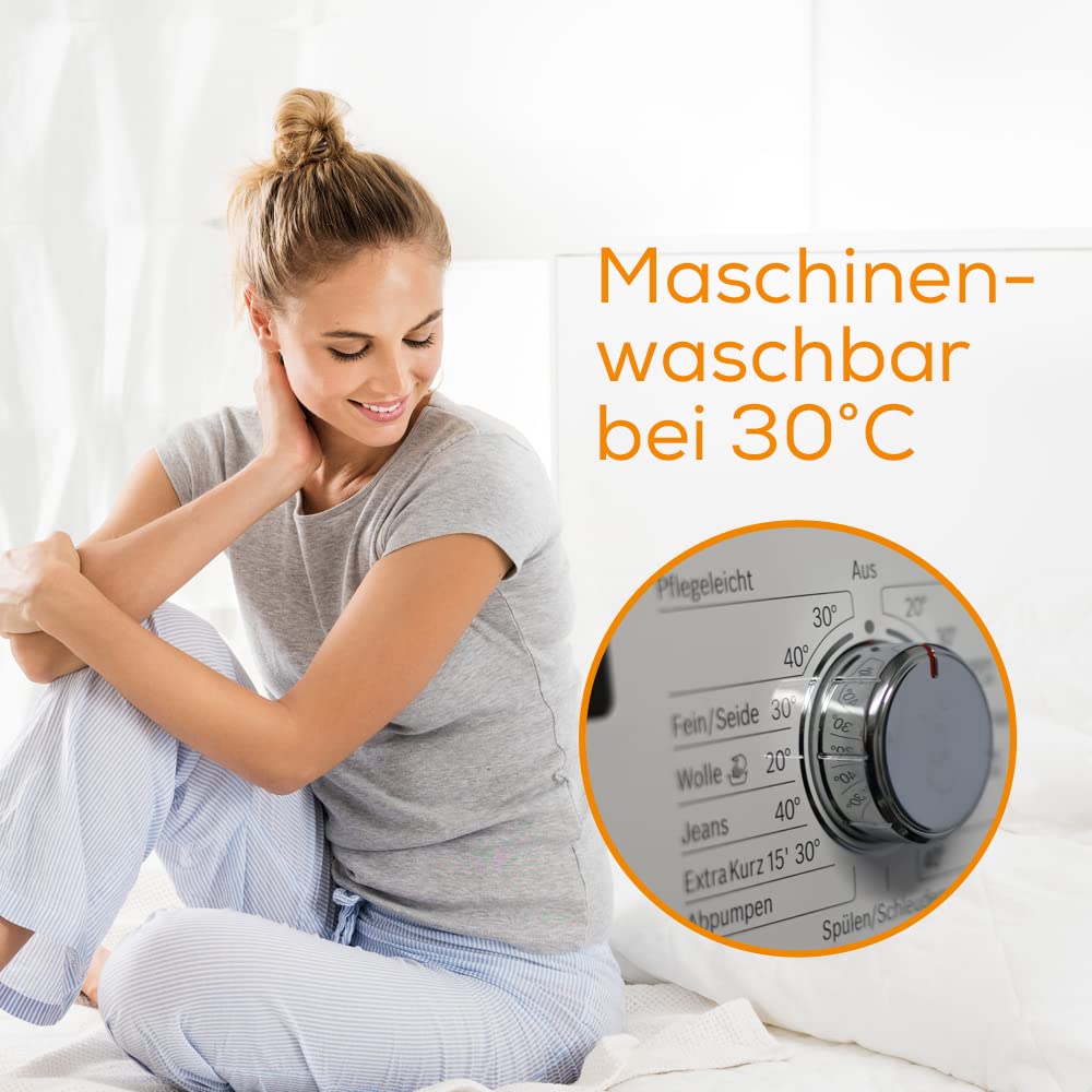 Beurer TS 26 Doppel-Wärmeunterbett, extragroßes XXL-Format mit separat einstellbaren Temperaturzonen für zwei Personen, zwei Schalter mit je 3 Temperaturstufen, Maschinenwaschbar, 150 x 140 cm
