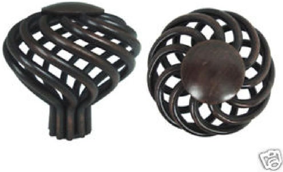 Oil Rubbed Bronze Birdcage Knobs 1 3/8" Home