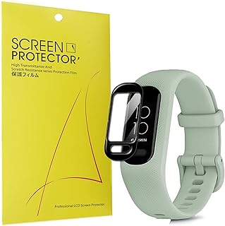 Compatible for Garmin vivosmart 5 Screen Protector, Lamshaw [3 Pack] 3D Full Coverage PET Soft Screen Protector Film Compatible with Garmin vivosmart 5 (3 PACK)