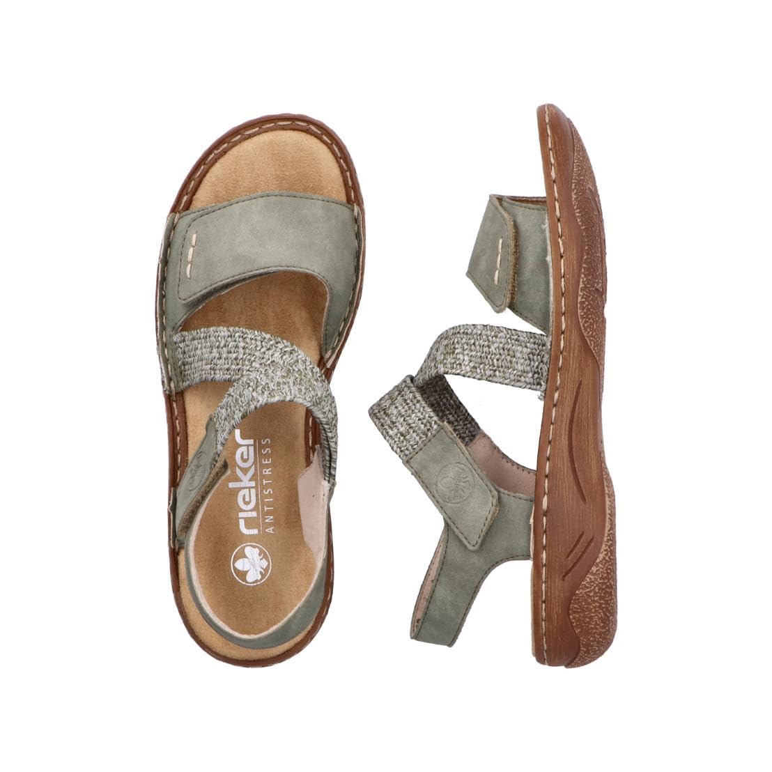 Rieker Damen V2862 Riemchen Sandalen