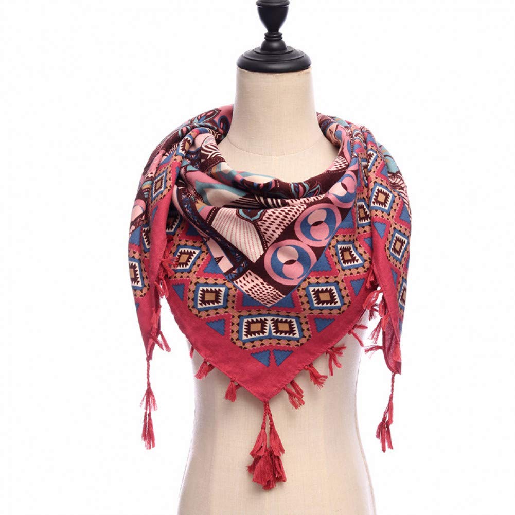 Foulards carrés coton doux écharpe grand format 110cm contre le froid