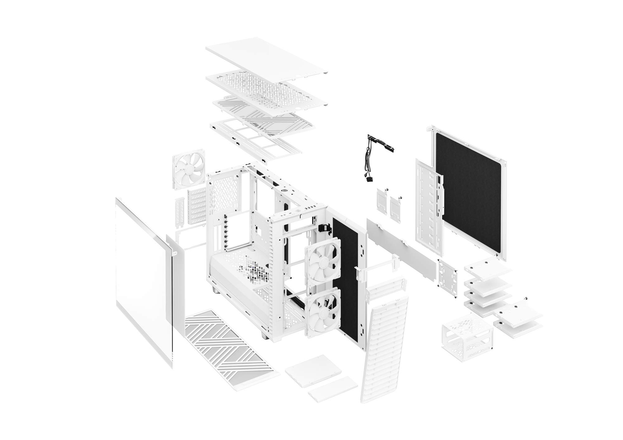 Fractal Design Define 7 White TG強化ガラスモデル Amazon | Fractal Design Define 7 White TG ミドルタワーPC